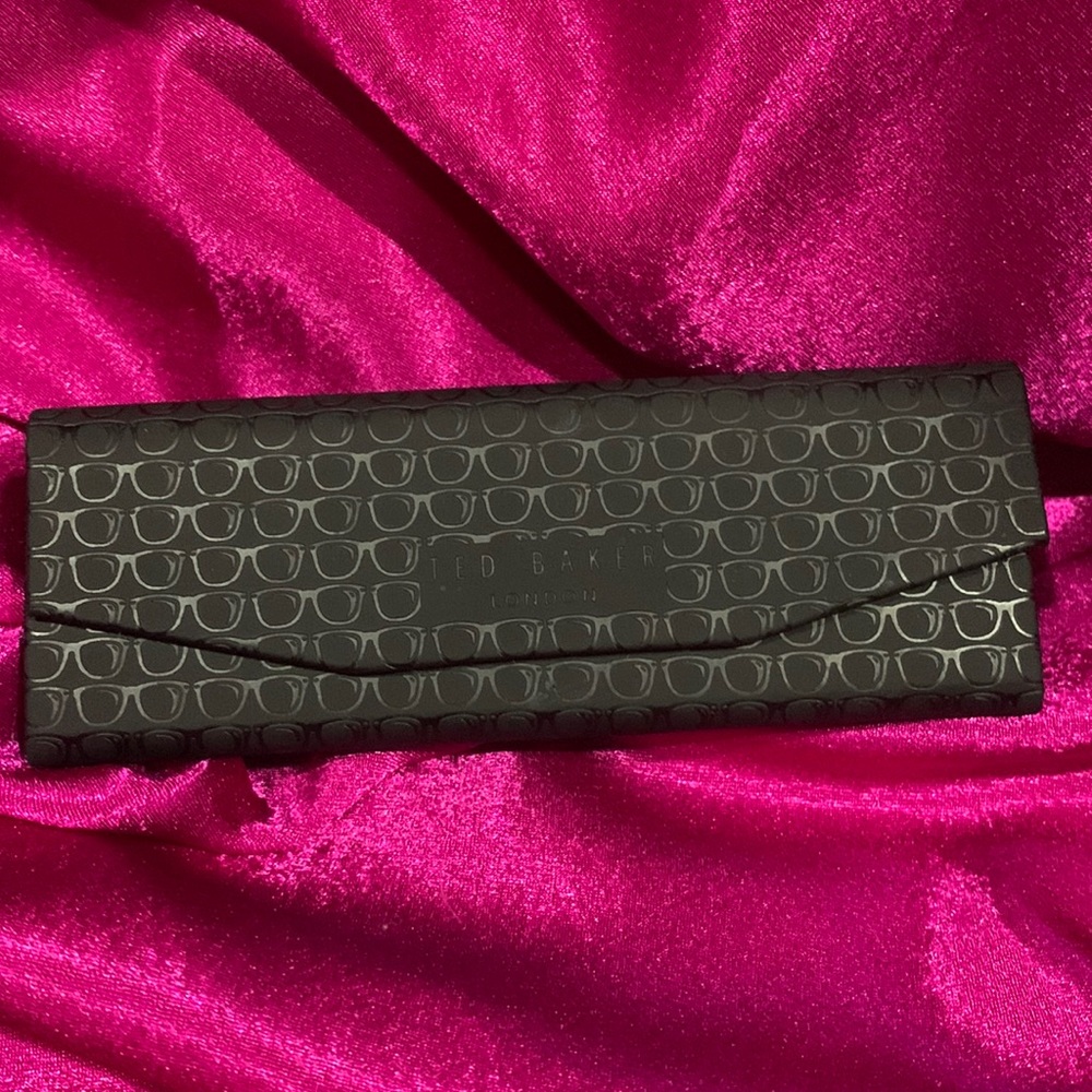 Ted Baker London black glasses cases. Magnetic close. Like new